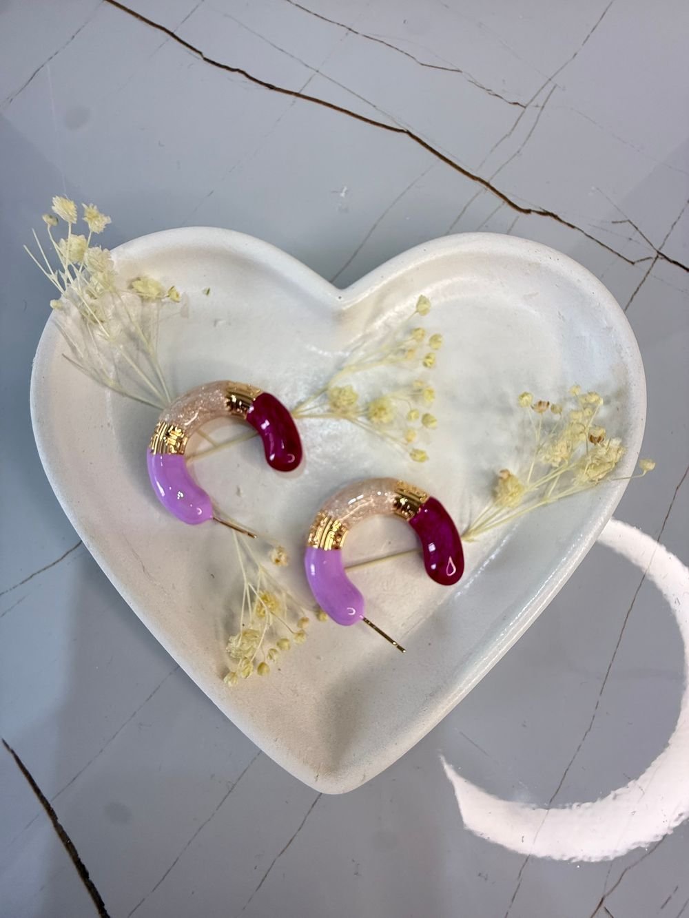 Aretes Argollas Multicolor en acero inoxidable