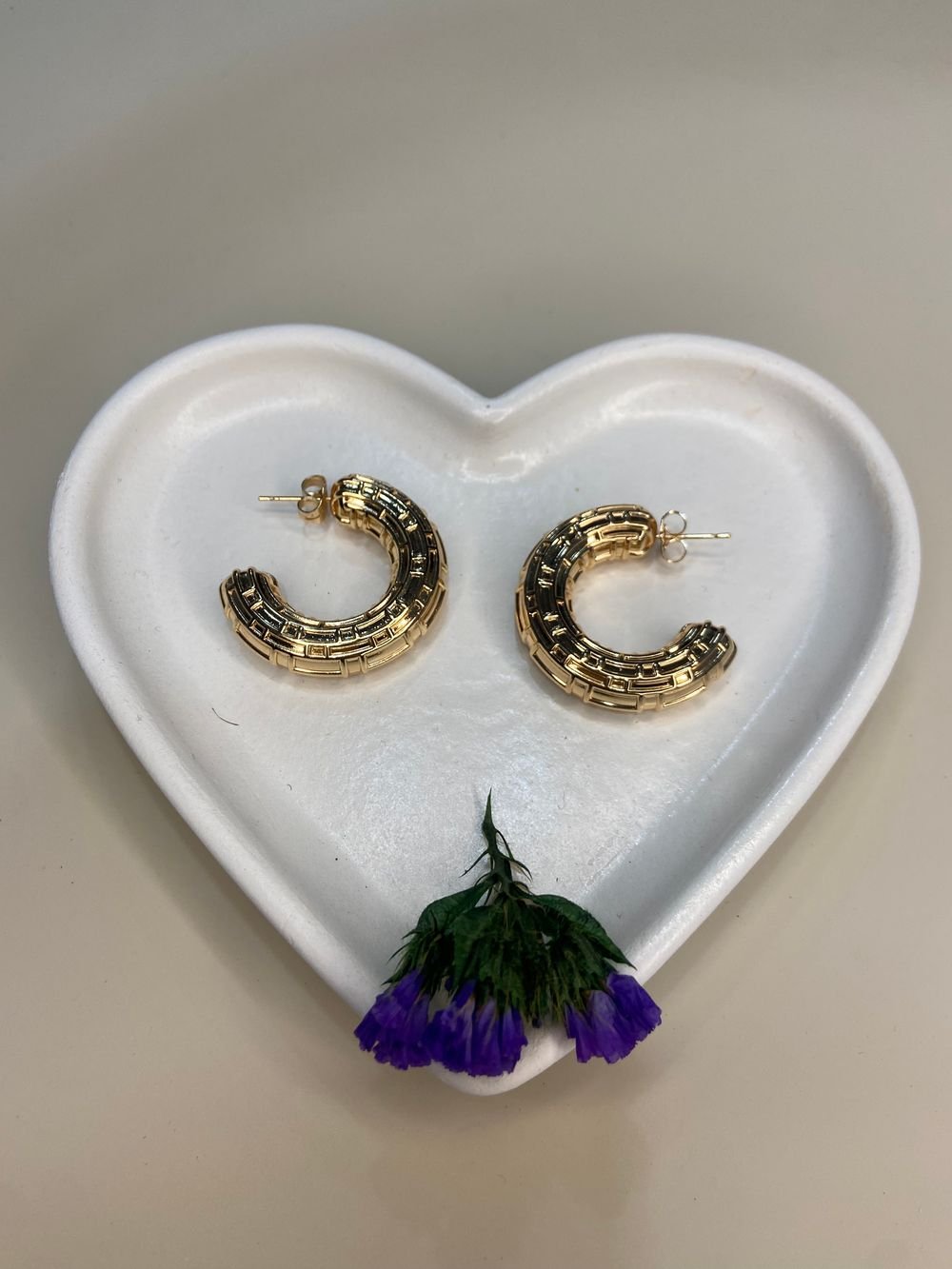 Aretes Estilo Infinito en acero inoxidable