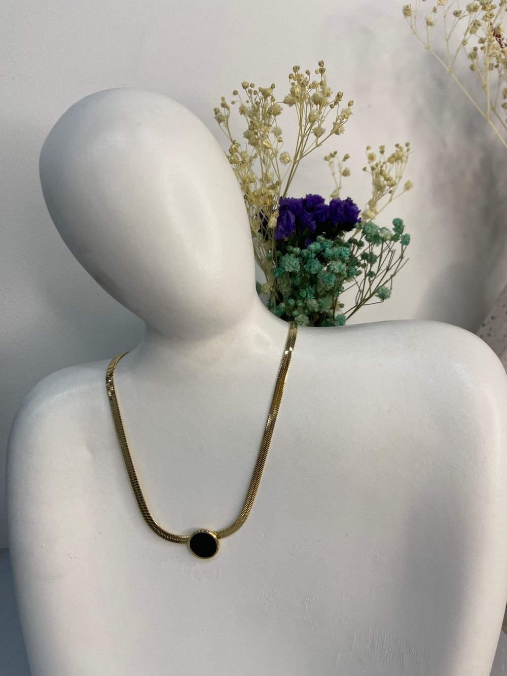 Collar Ónix Soberano en acero inoxidable