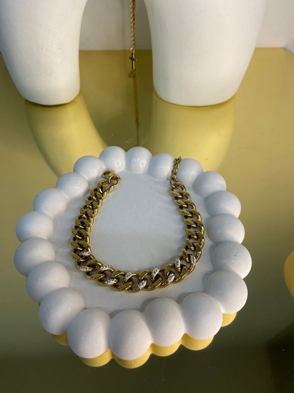 Pulsera Eslabones Brillantes en acero inoxidable