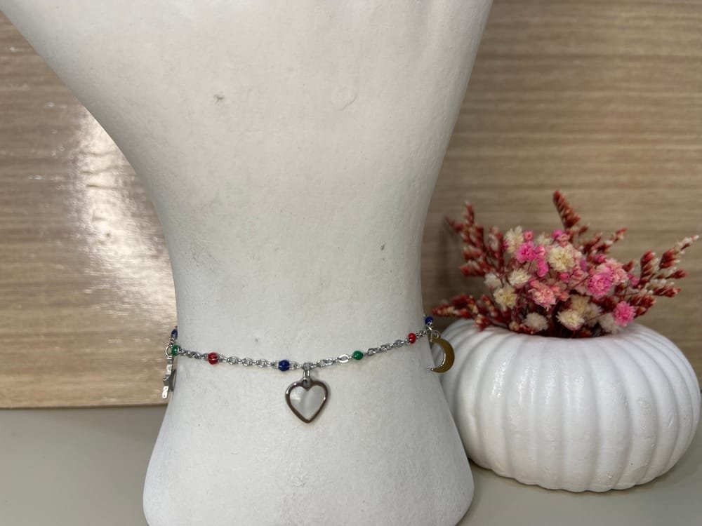 Pulsera Charms Mística en acero inoxidable